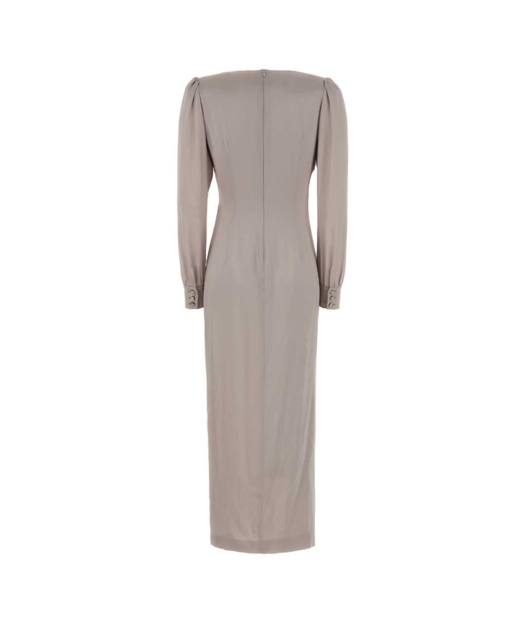 ALESSANDRA RICH Фиолетовое шелковое вечернее платье, фото 2