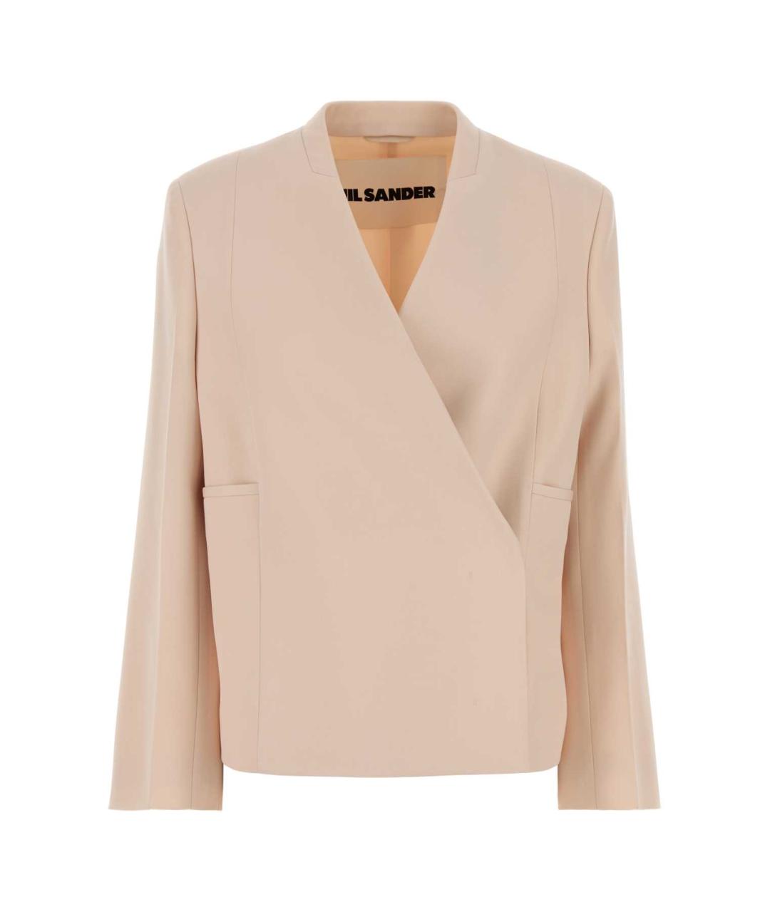 JIL SANDER Розовый шерстяной жакет/пиджак, фото 1