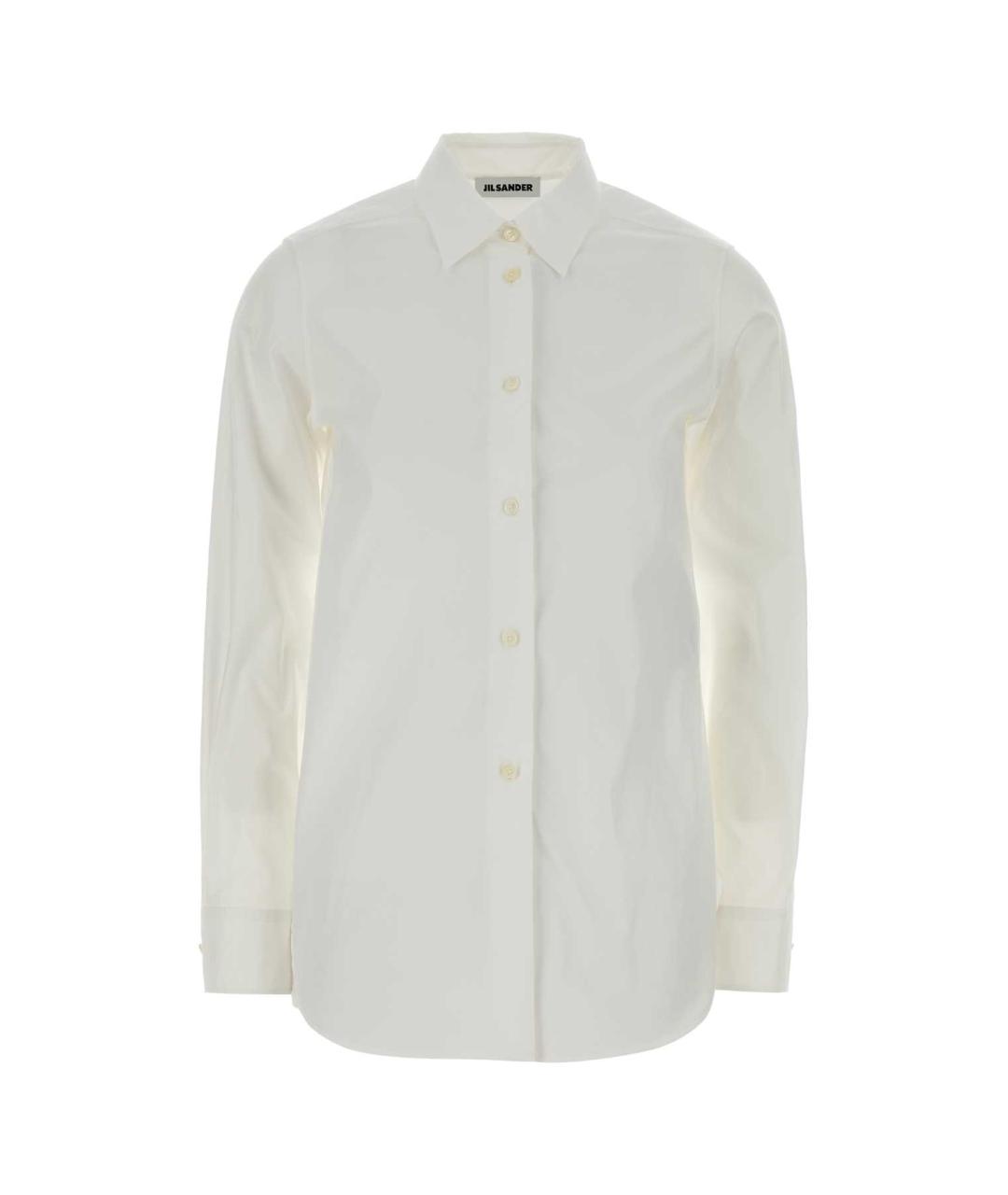 JIL SANDER Белая хлопковая рубашка, фото 1