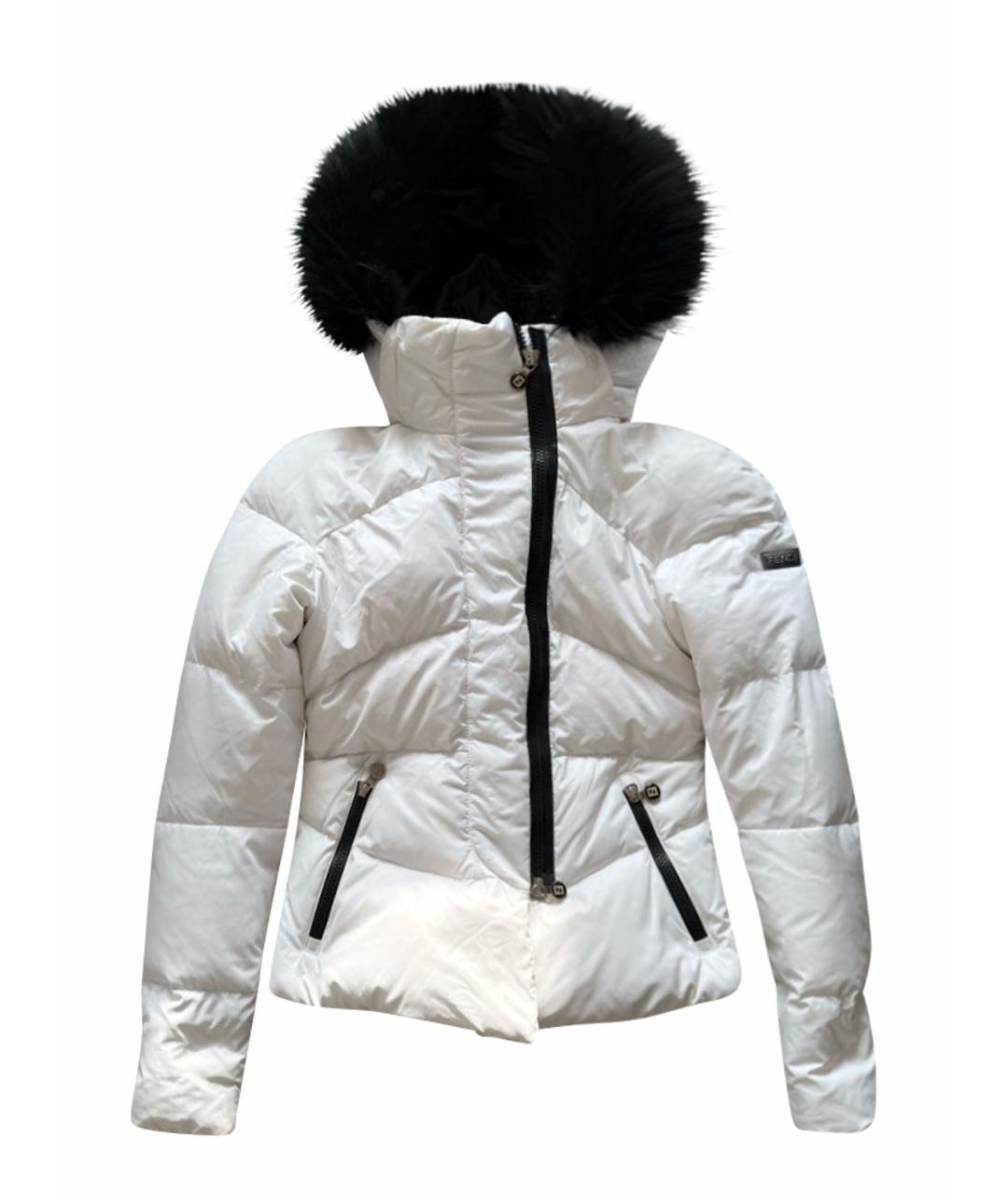 FENDI Белый полиэстеровый пуховик, фото 1