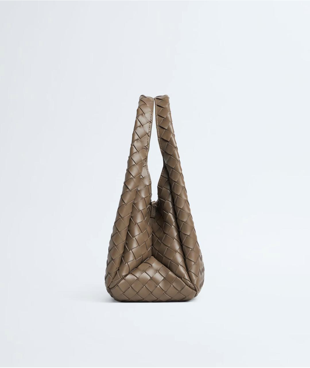 BOTTEGA VENETA Коричневая кожаная сумка тоут, фото 4