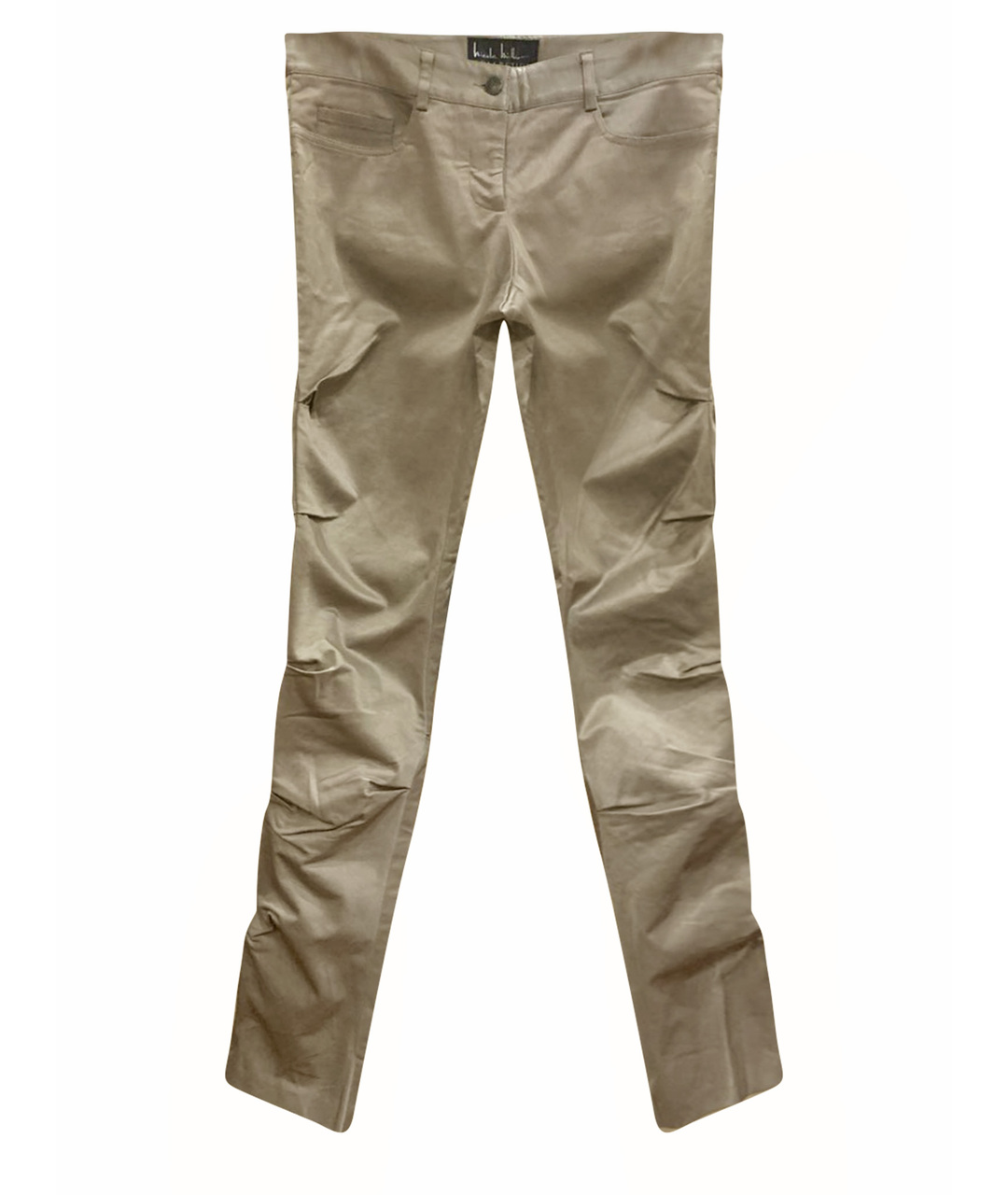 NICOLE MILLER Бежевые брюки узкие, фото 1