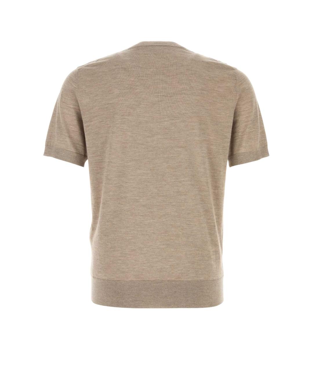 BRIONI Бежевый кашемировый джемпер / свитер, фото 2