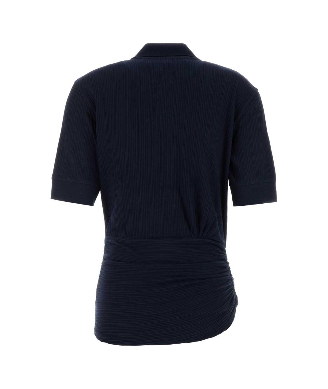 VICTORIA BECKHAM Синяя хлопковая футболка, фото 2