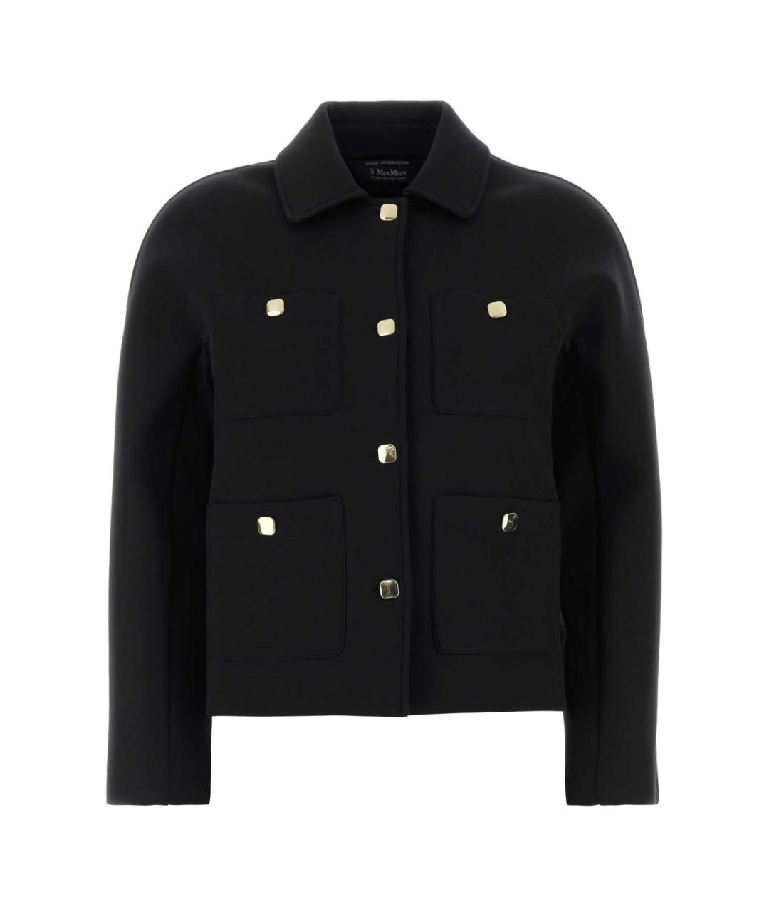 'S MAX MARA Черный хлопковый жакет/пиджак, фото 1