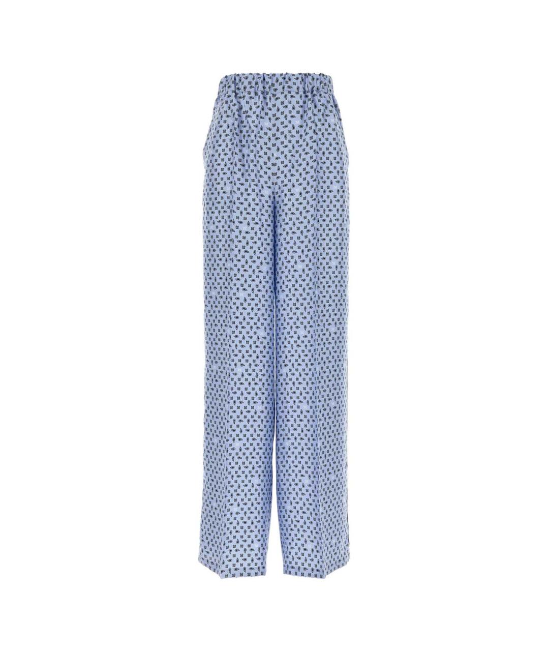 MAX MARA Мульти шелковые прямые брюки, фото 1