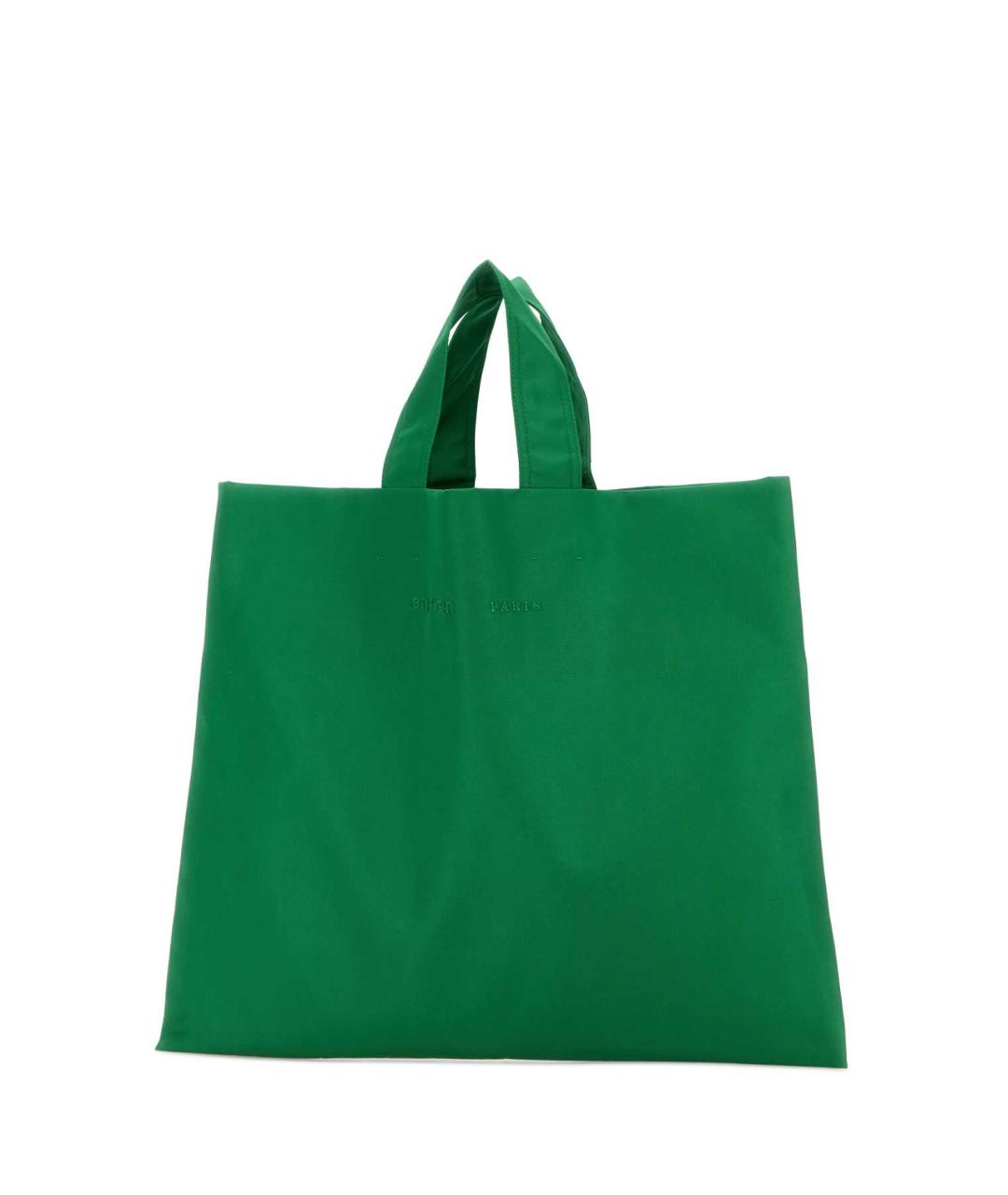 Carven Зеленая хлопковая сумка тоут, фото 2