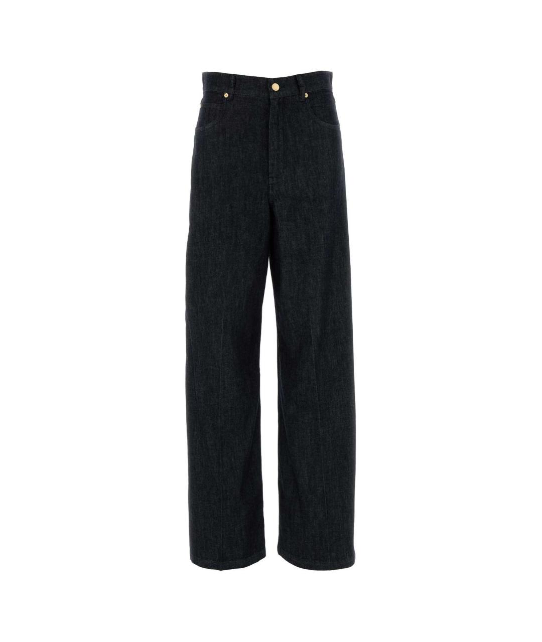 'S MAX MARA Темно-синие хлопковые прямые джинсы, фото 1