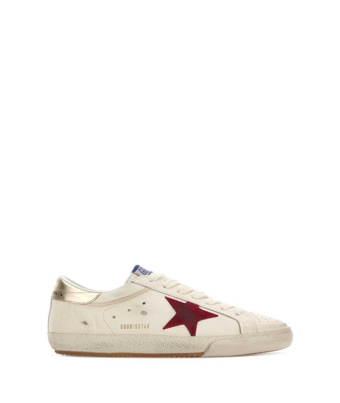 GOLDEN GOOSE DELUXE BRAND Белые кожаные низкие кроссовки / кеды, фото 1