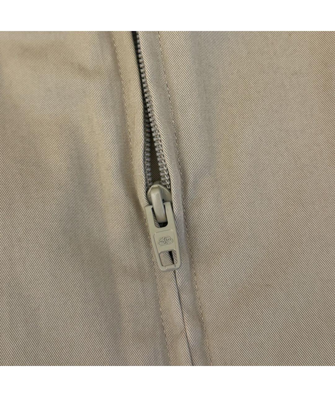 BALENCIAGA Бежевый хлопковый тренч / плащ, фото 6