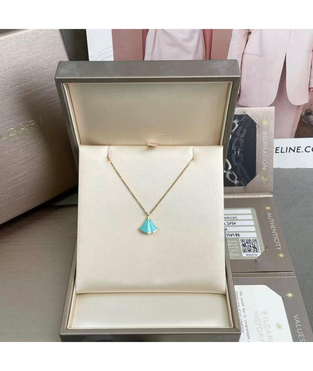 BVLGARI Золотое колье из розового золота, фото 2