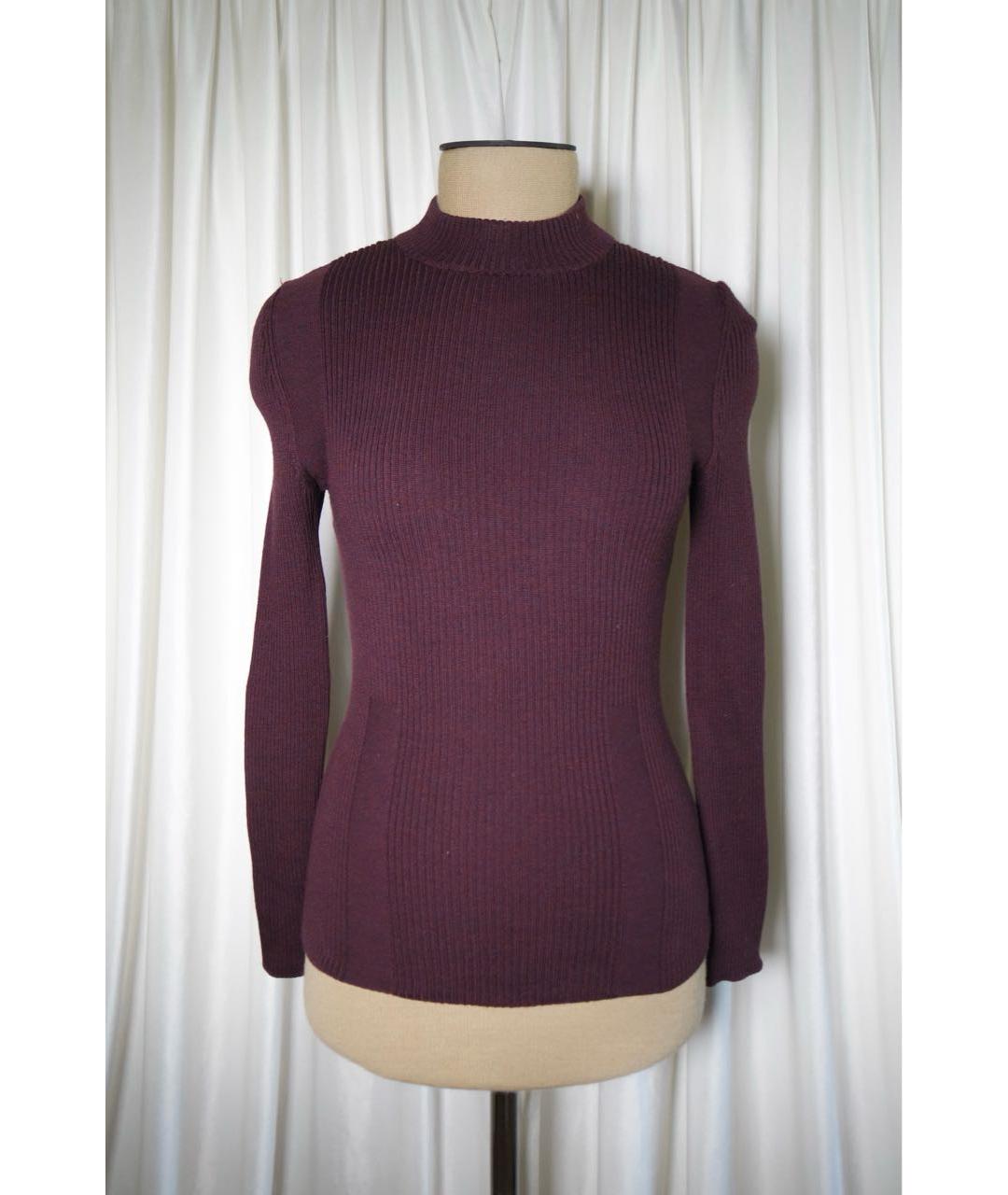 MAISON MARGIELA Бордовый шерстяной джемпер / свитер, фото 9