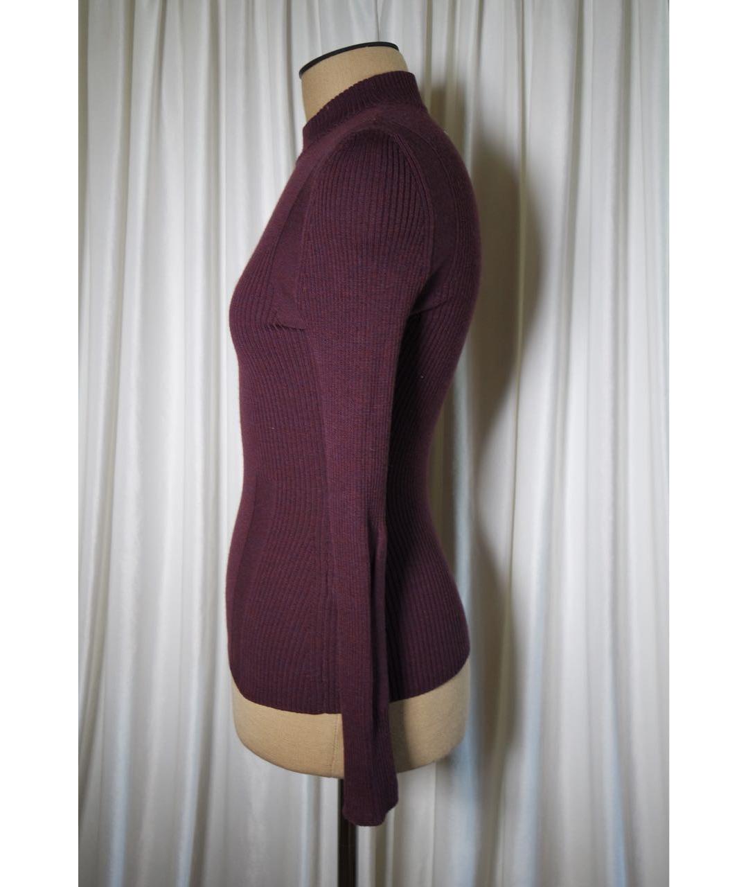 MAISON MARGIELA Бордовый шерстяной джемпер / свитер, фото 4