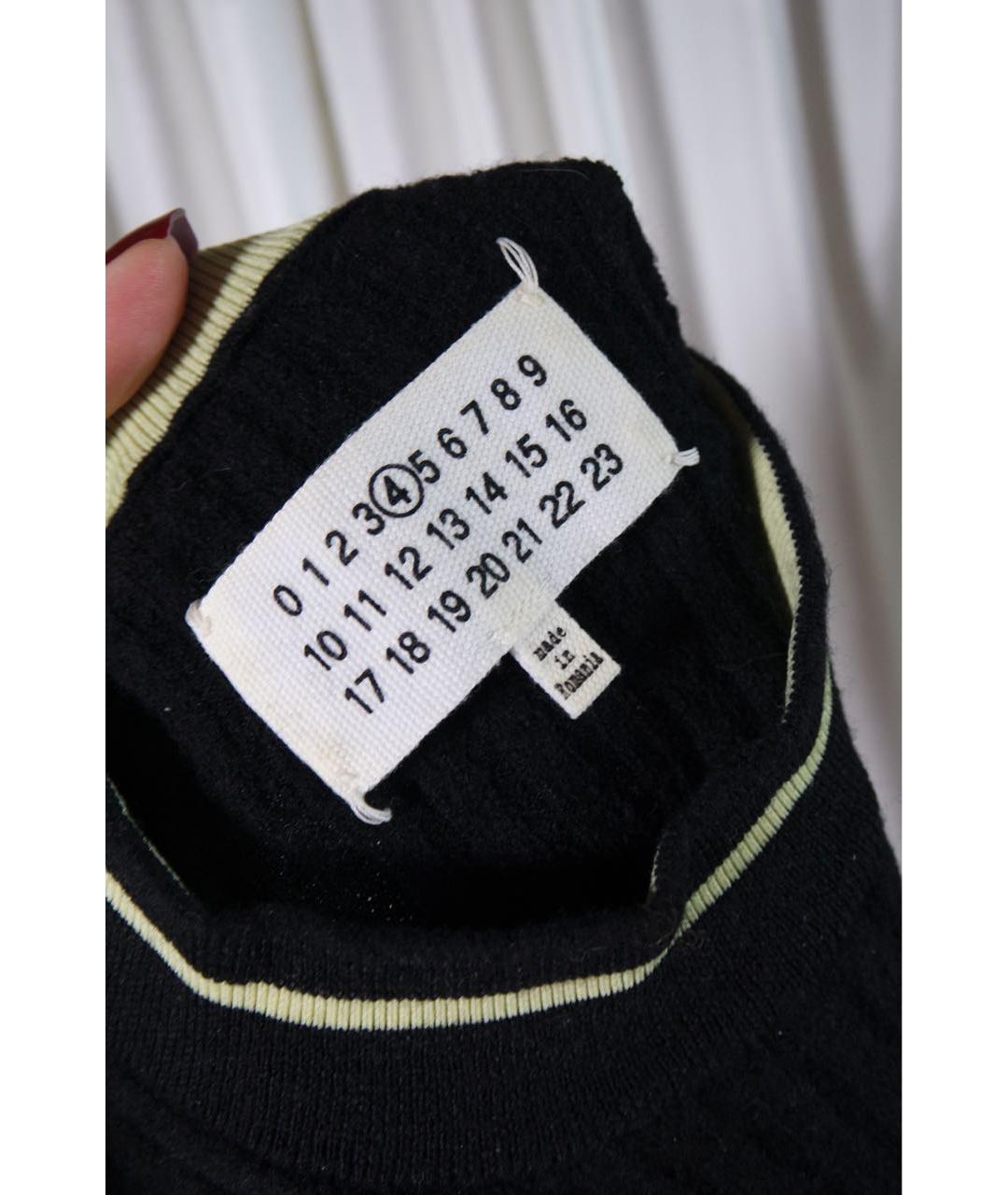 MAISON MARGIELA Черный шерстяной джемпер / свитер, фото 3