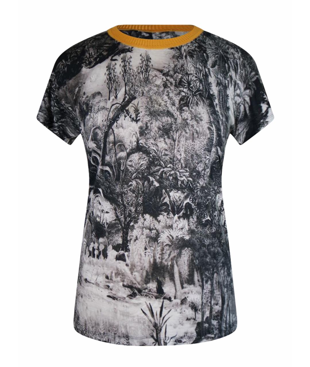 Carven Антрацитовая вискозная футболка, фото 1