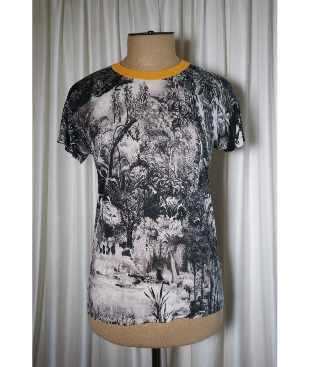 Carven Антрацитовая вискозная футболка, фото 8