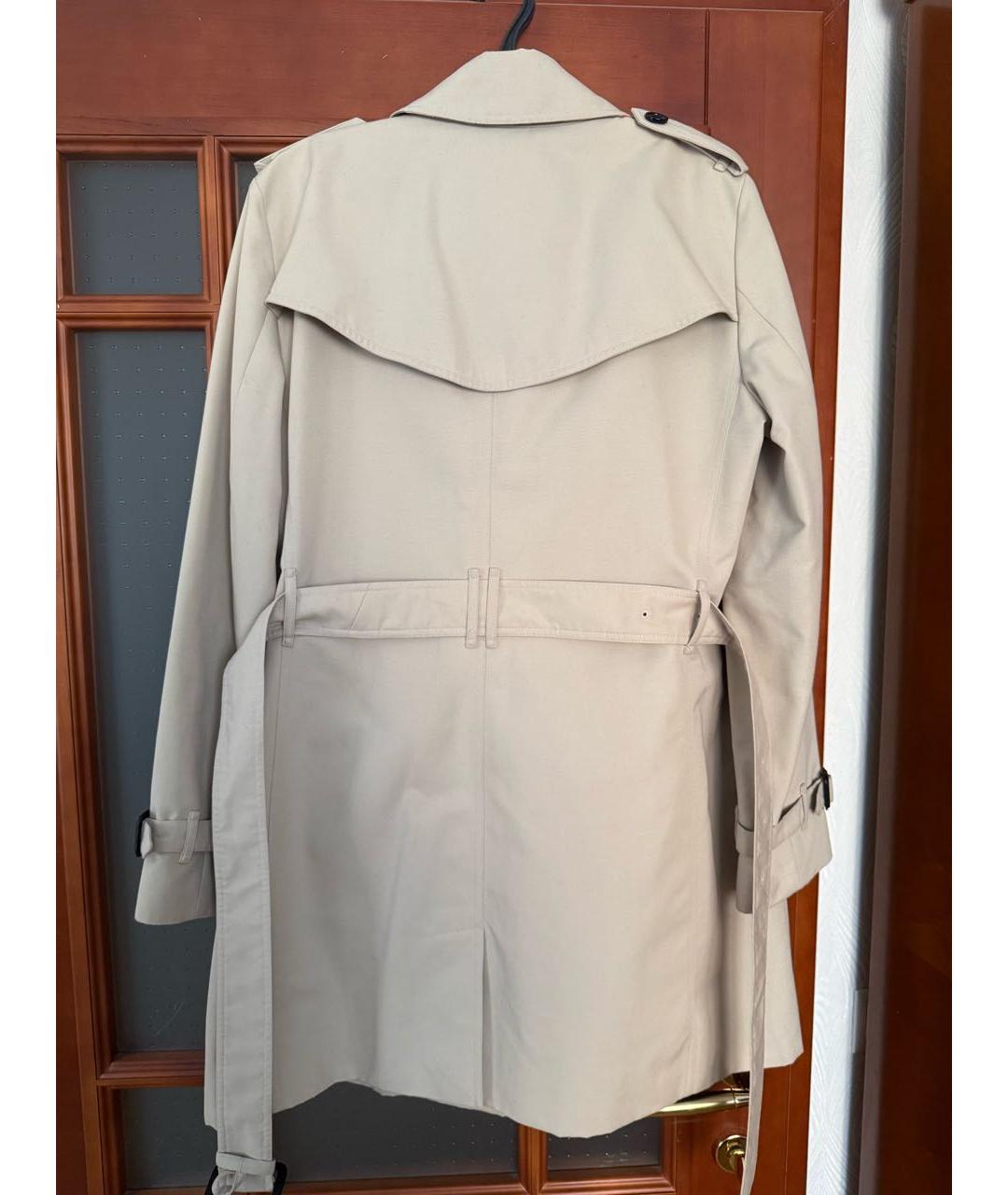 BURBERRY Бежевый хлопковый тренч/плащ, фото 2