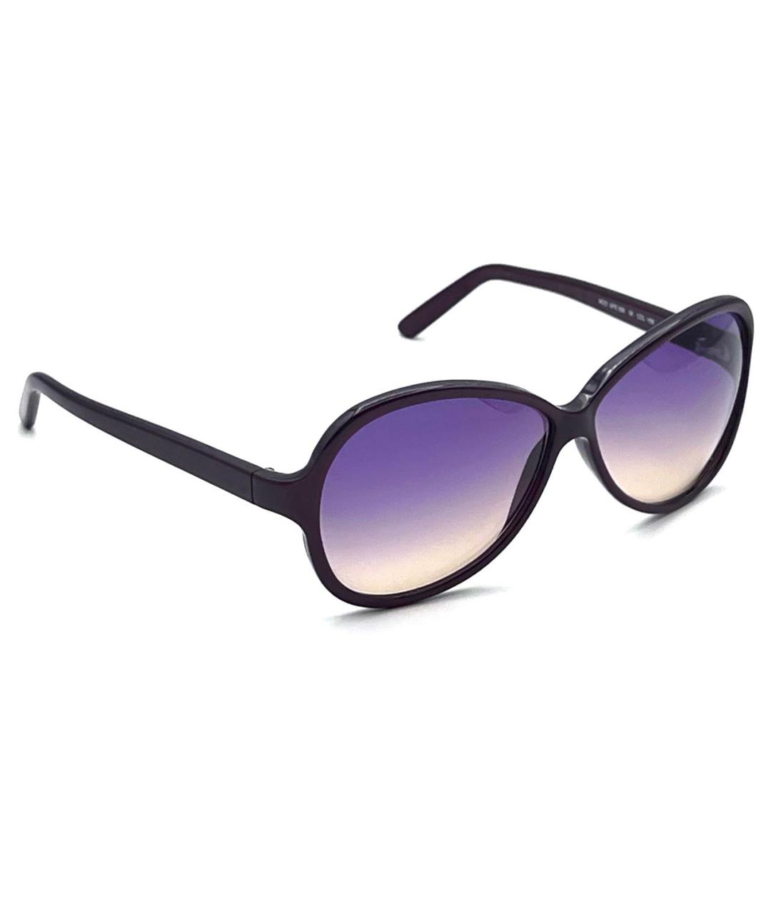 LA PERLA Бордовые пластиковые солнцезащитные очки, фото 3