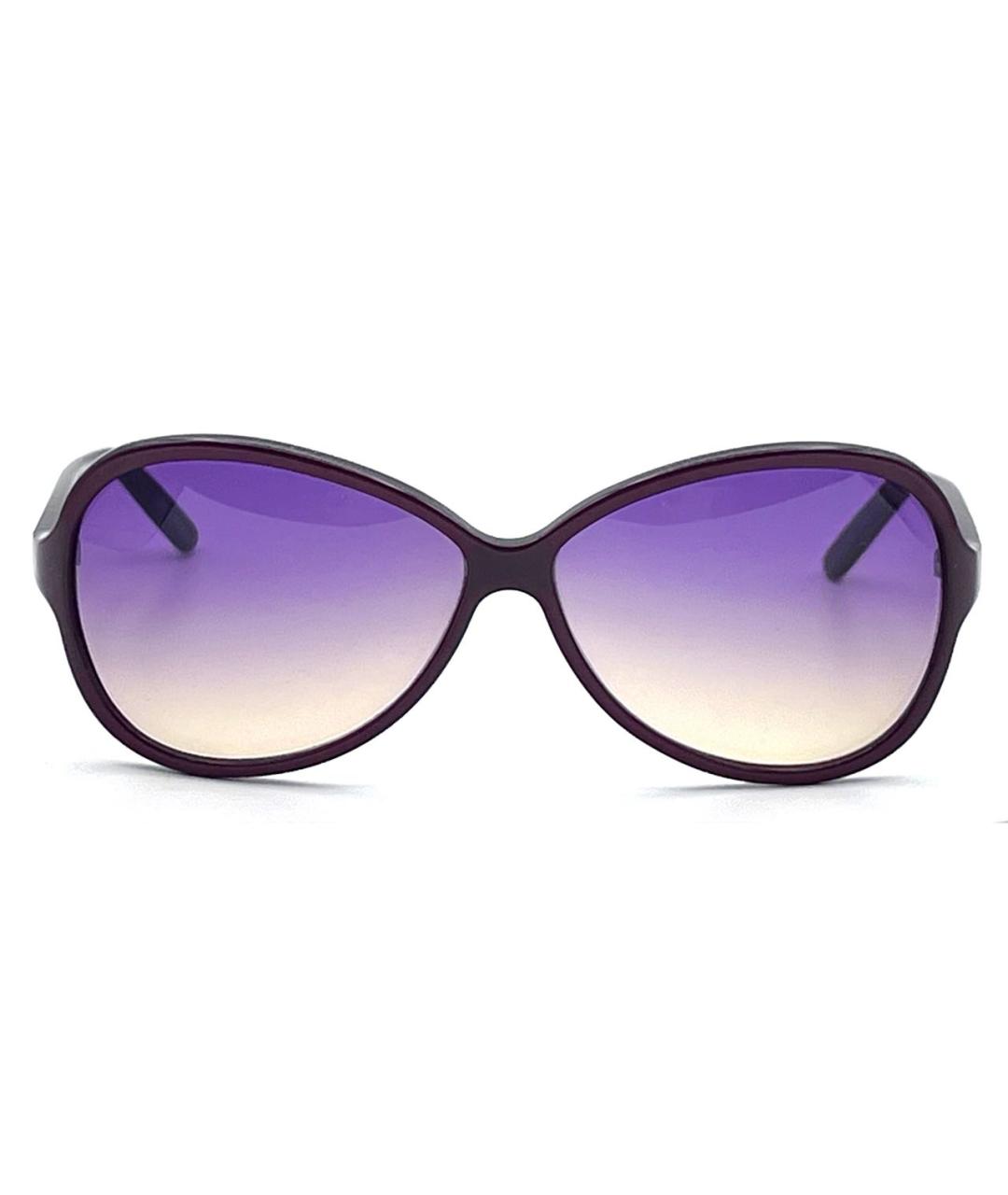 LA PERLA Бордовые пластиковые солнцезащитные очки, фото 1