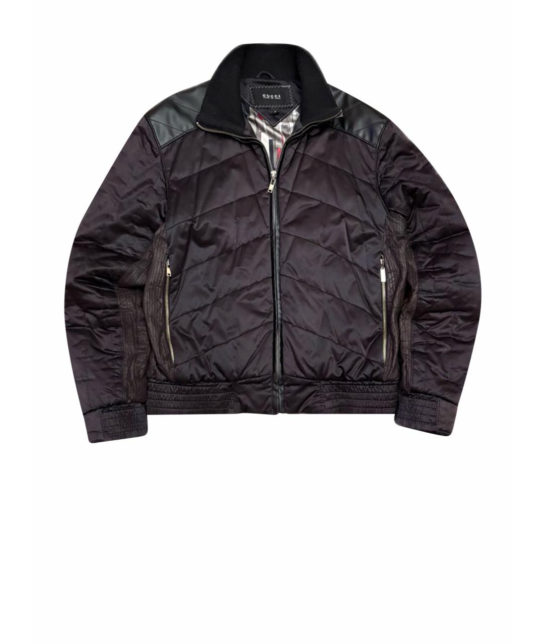 GUCCI Черная полиуретановая куртка, фото 1