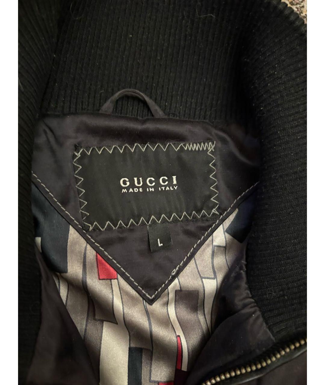 GUCCI Черная полиуретановая куртка, фото 3