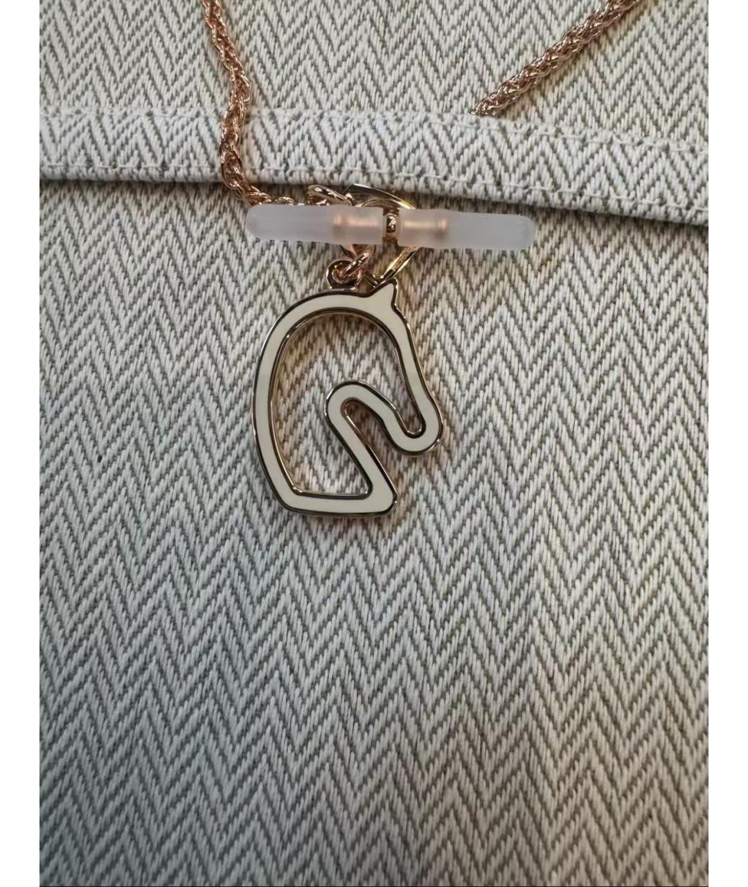 HERMES Золотая подвеска из розового золота, фото 6