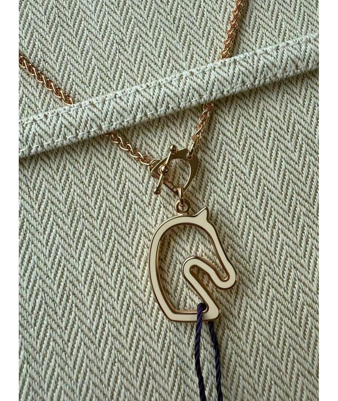 HERMES Золотая подвеска из розового золота, фото 3