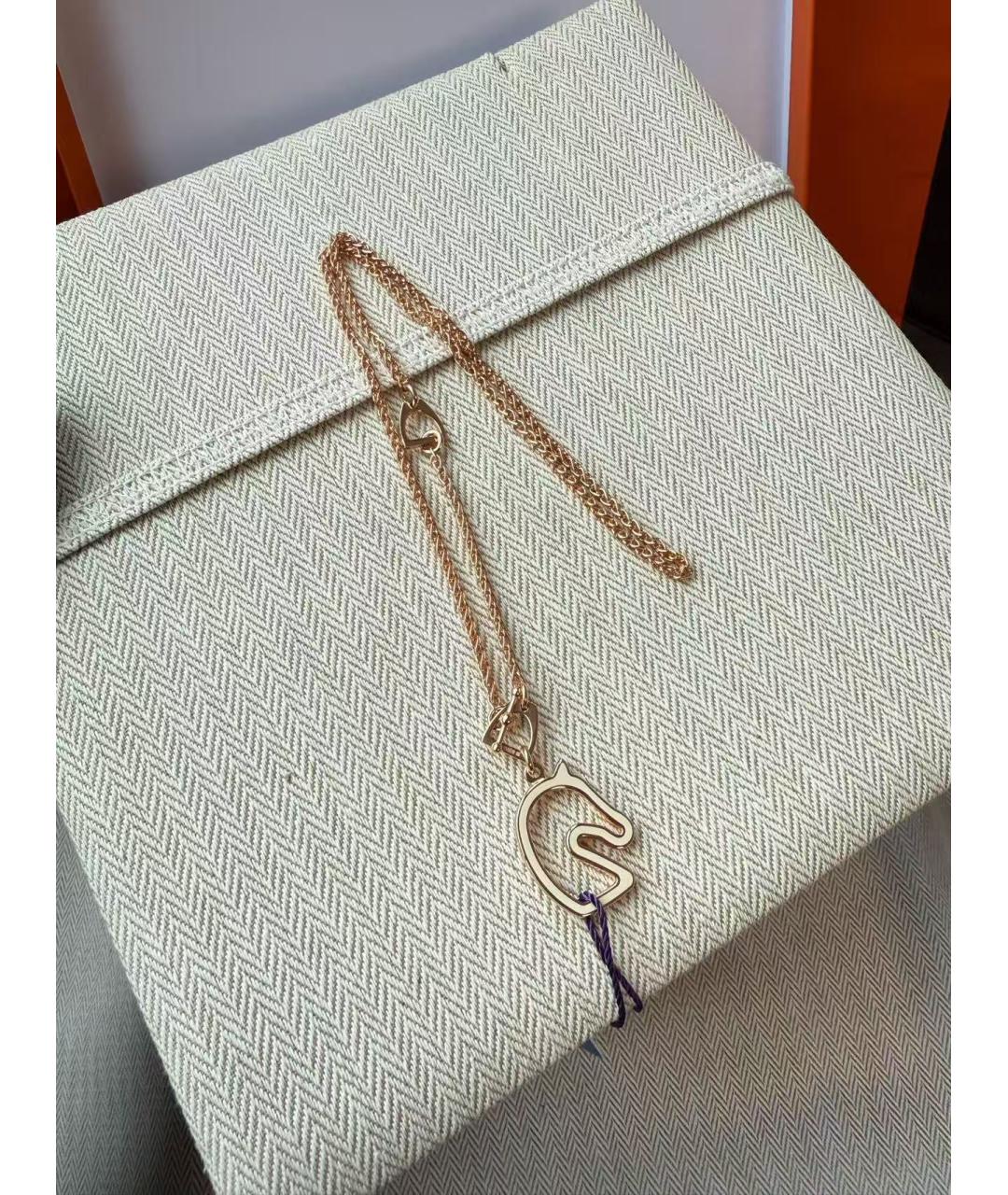 HERMES Золотая подвеска из розового золота, фото 2