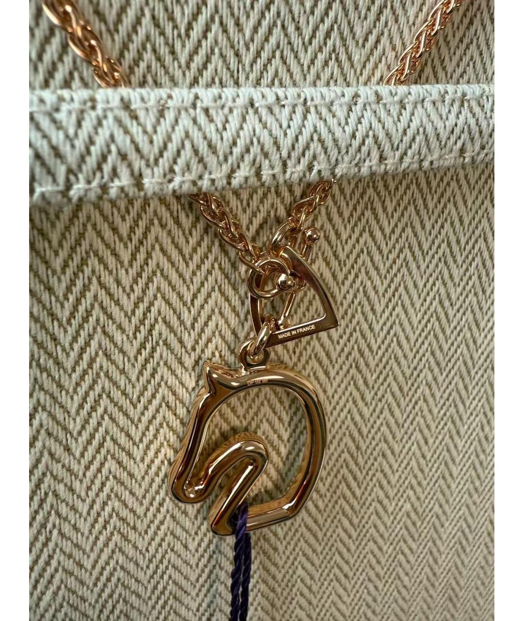 HERMES Золотая подвеска из розового золота, фото 5