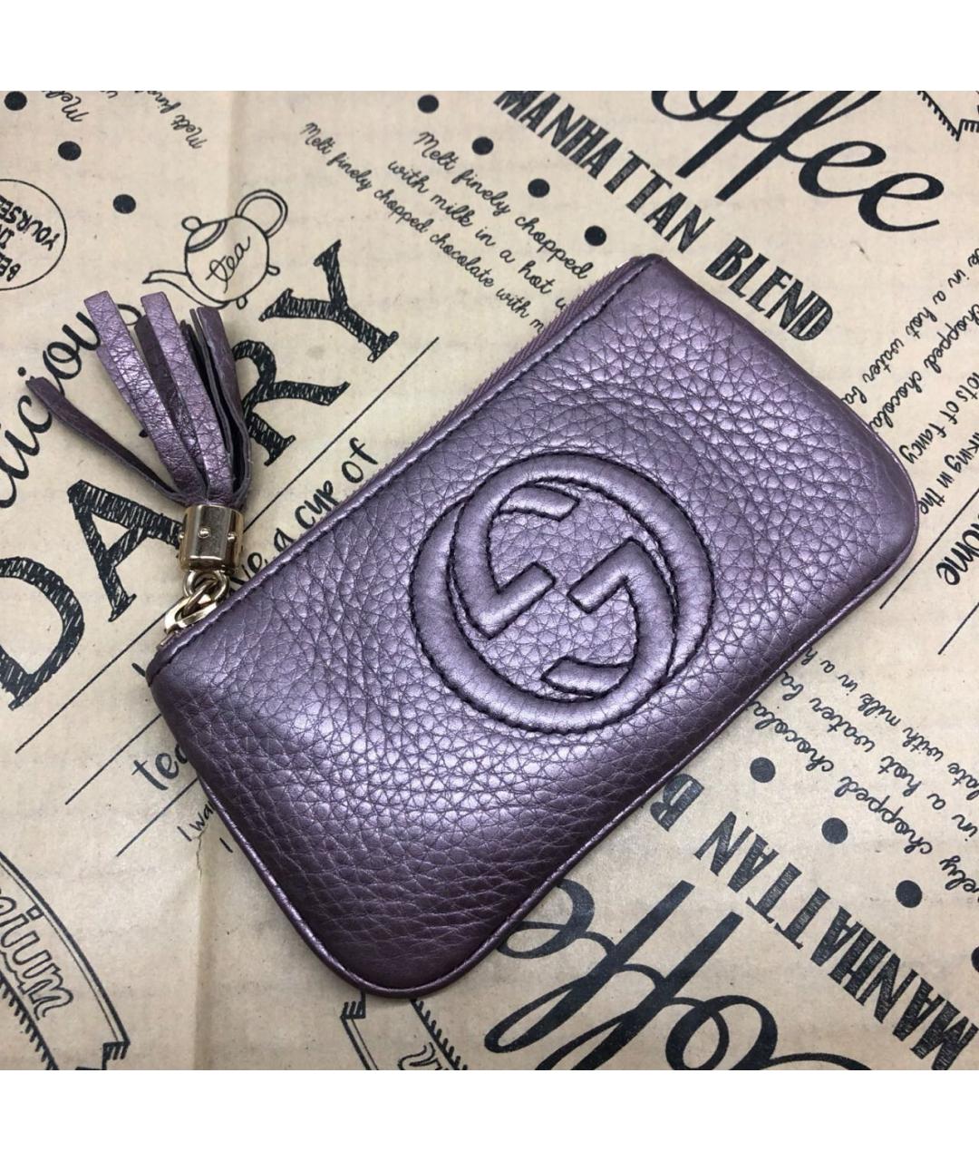 GUCCI Фиолетовая ключница, фото 8