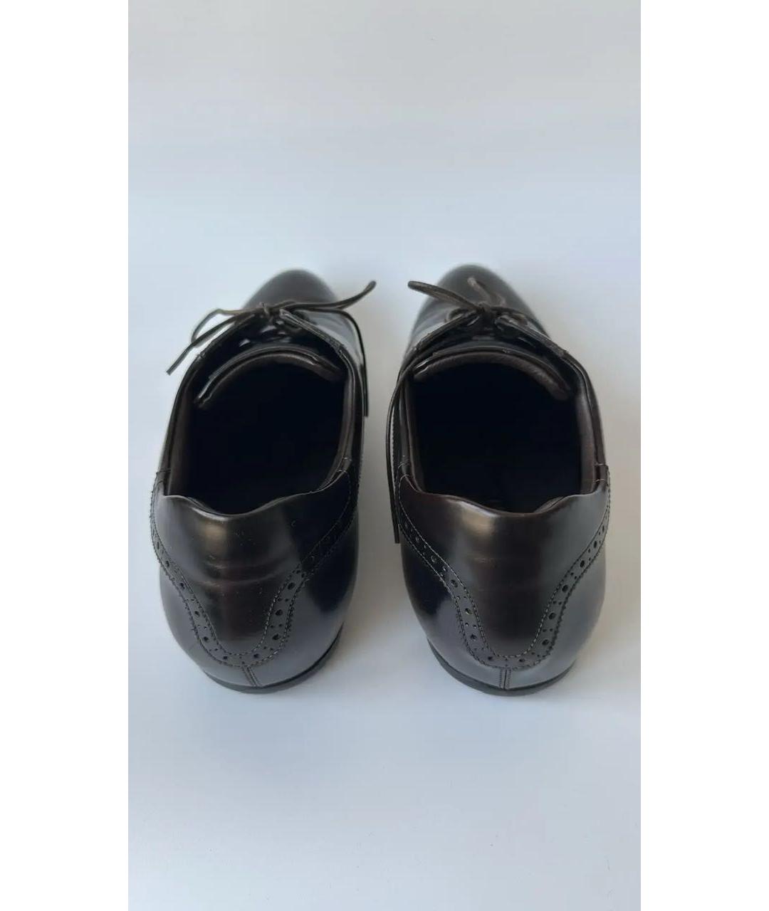 LOUIS VUITTON Коричневые кожаные туфли, фото 5