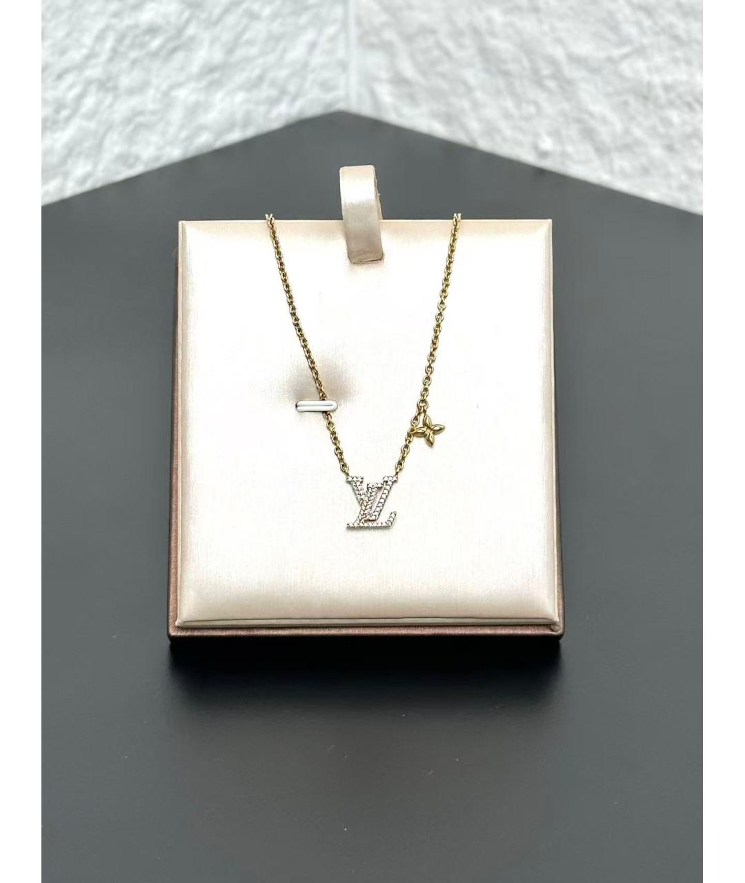 LOUIS VUITTON Золотое металлическое колье, фото 2