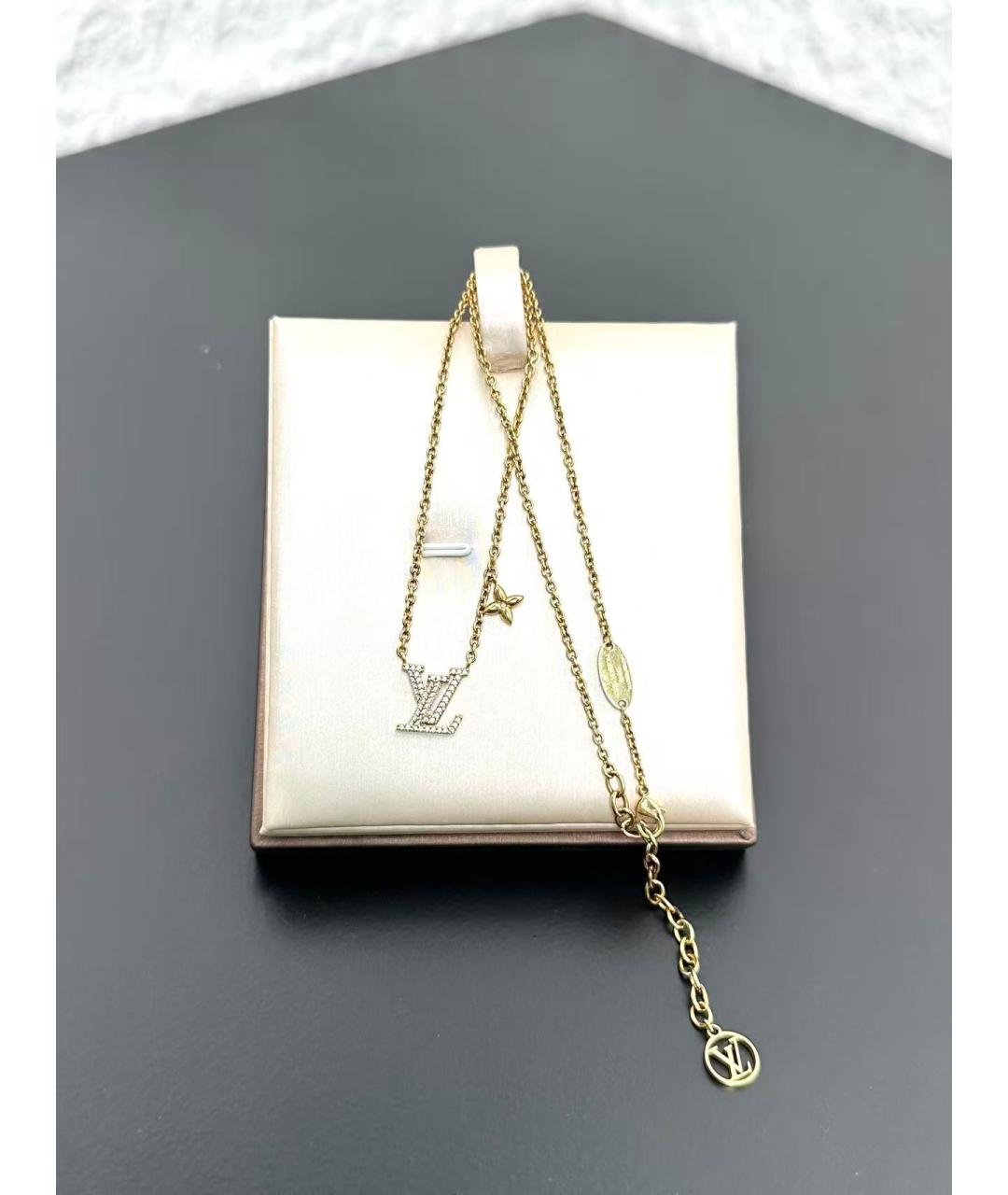 LOUIS VUITTON Золотое металлическое колье, фото 3