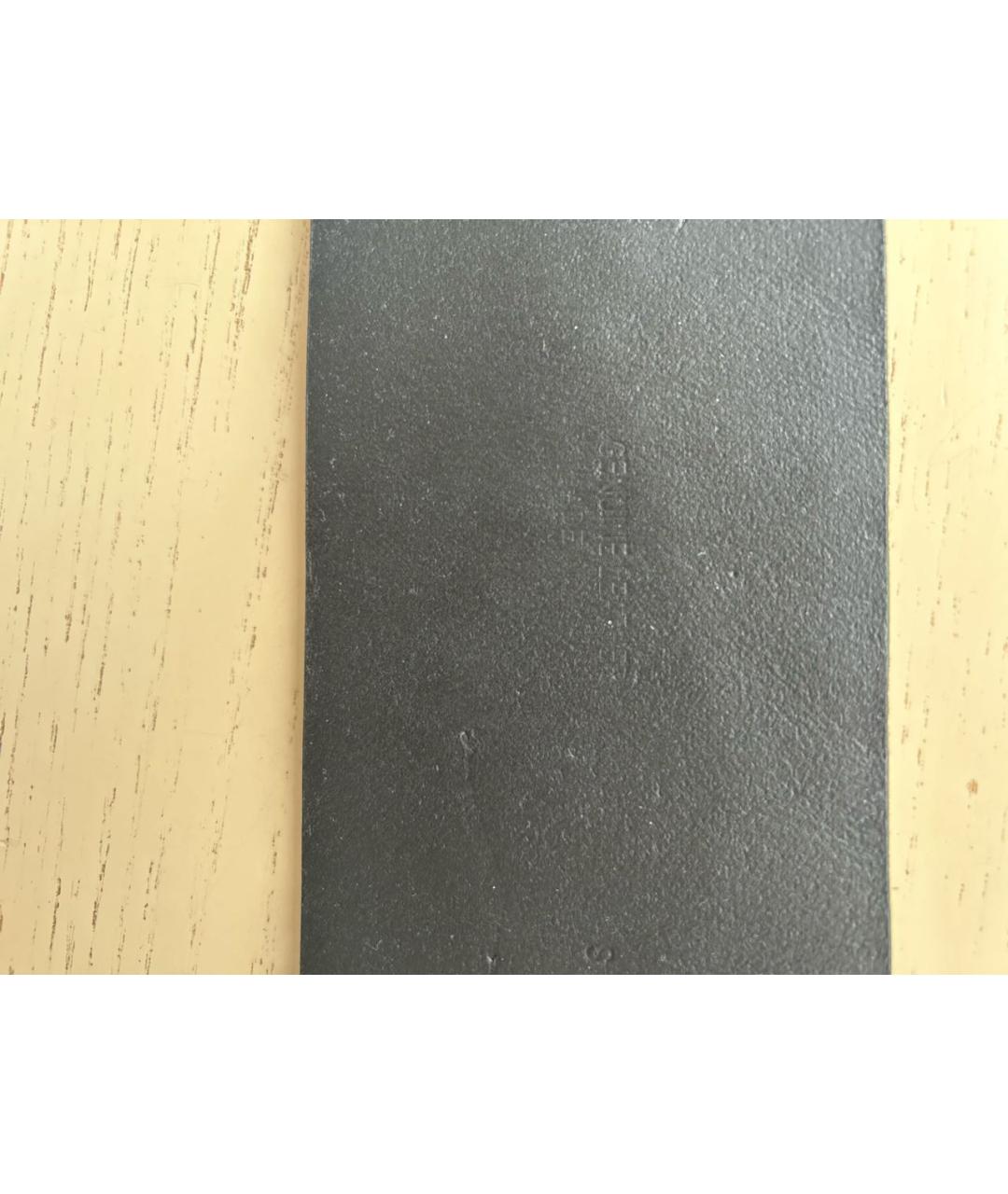 ETRO Черный кожаный ремень, фото 3