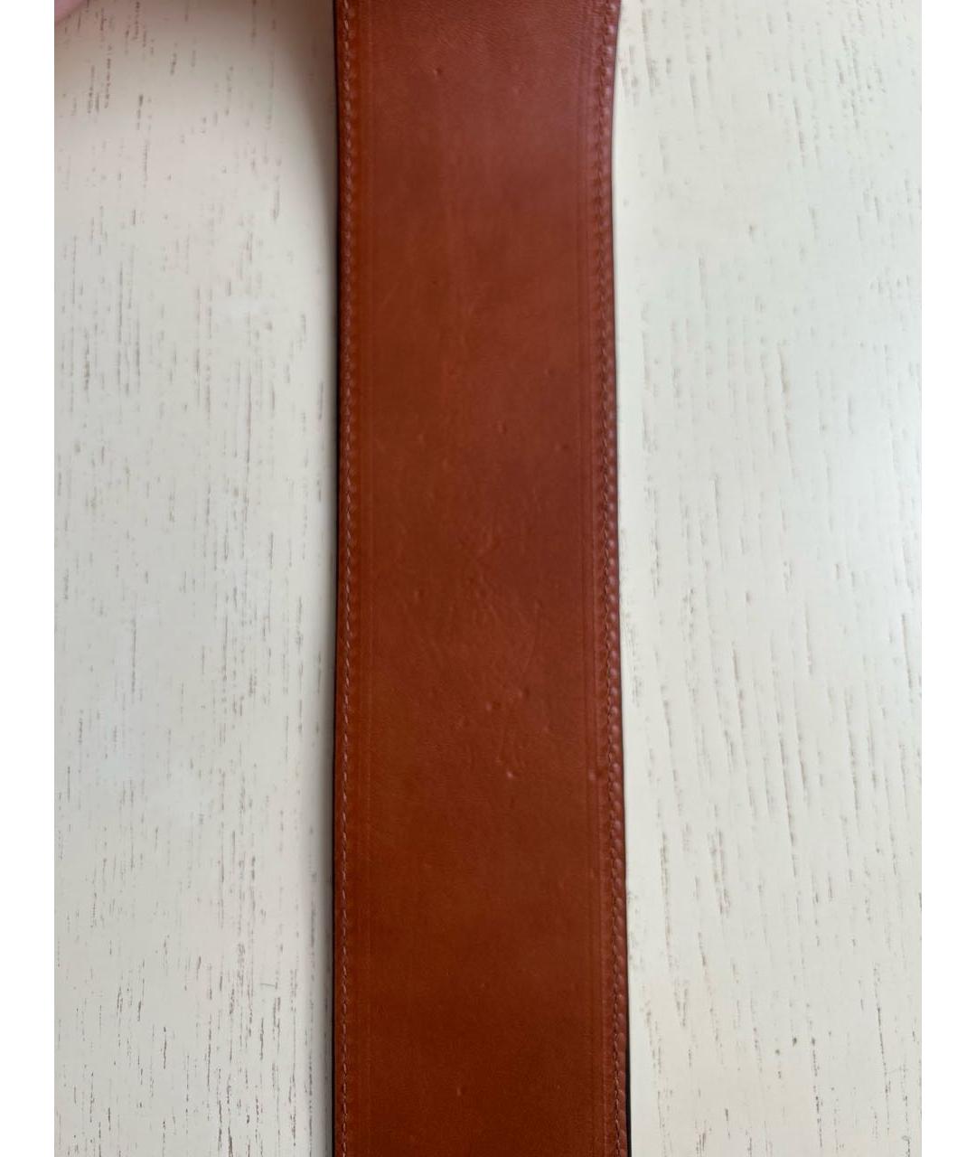 ETRO Коричневый кожаный ремень, фото 5