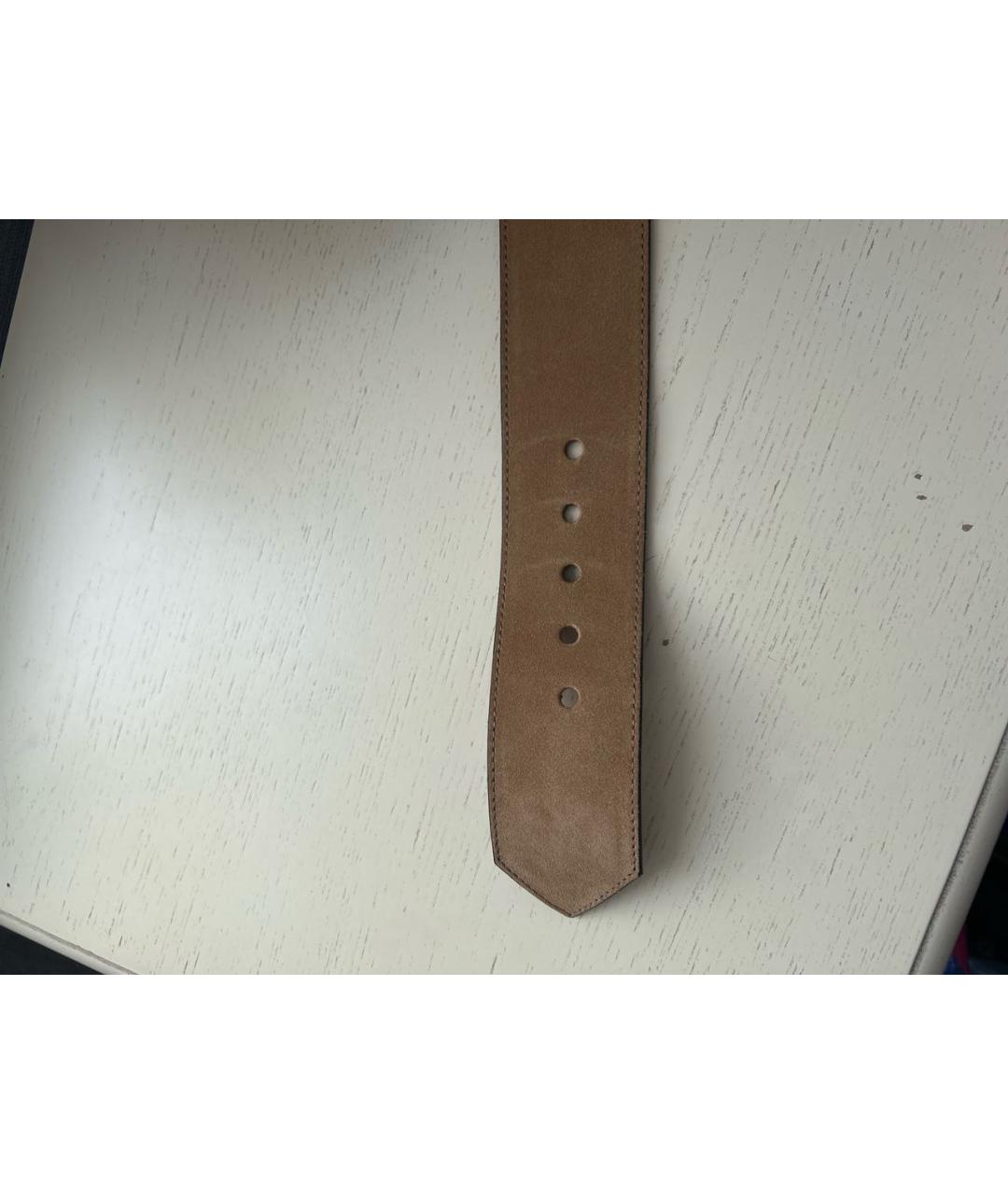 ETRO Коричневый кожаный ремень, фото 7