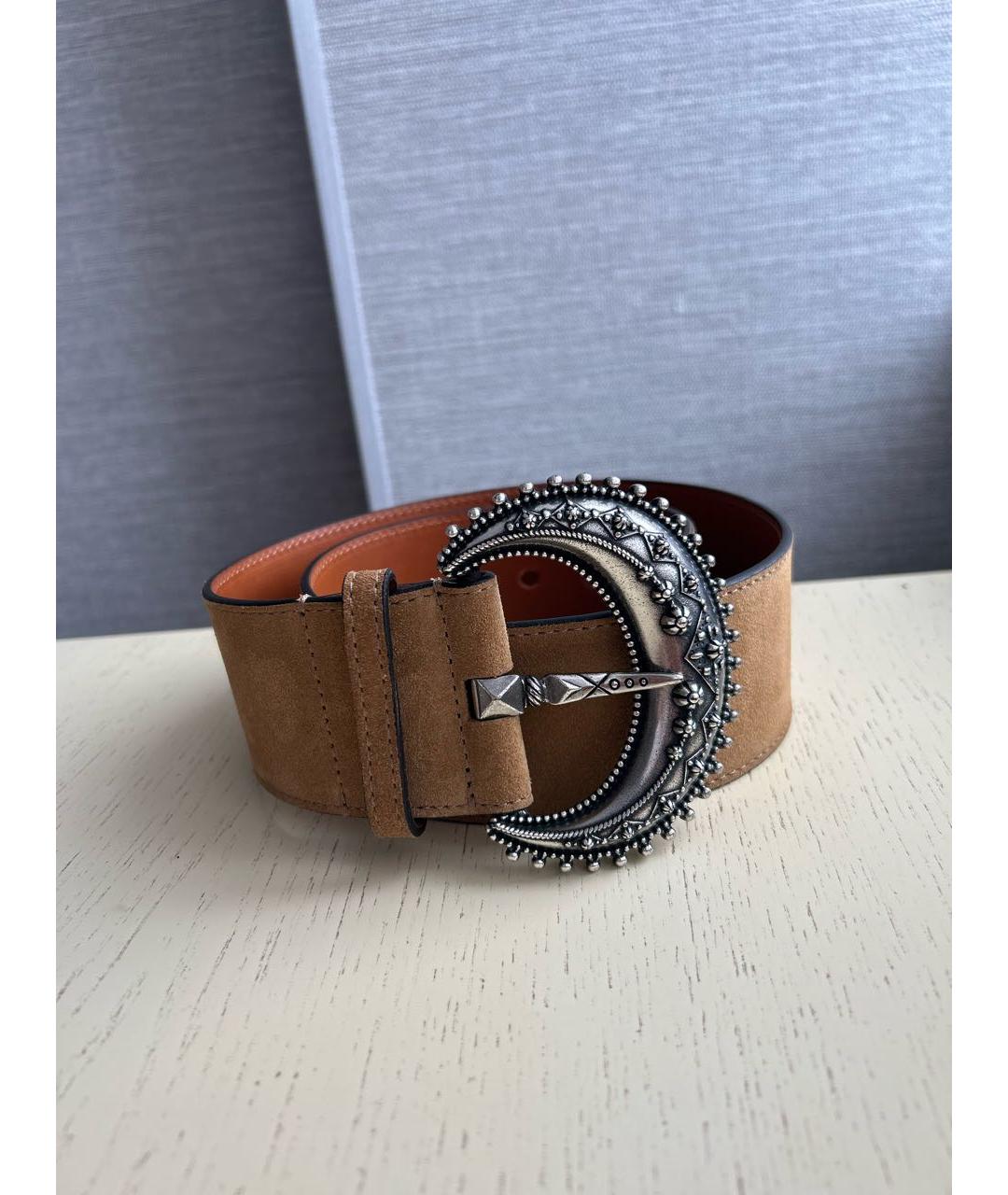 ETRO Коричневый кожаный ремень, фото 8