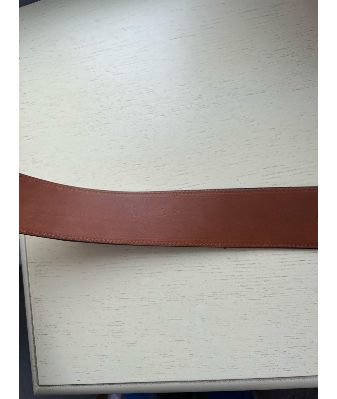 ETRO Коричневый кожаный ремень, фото 4