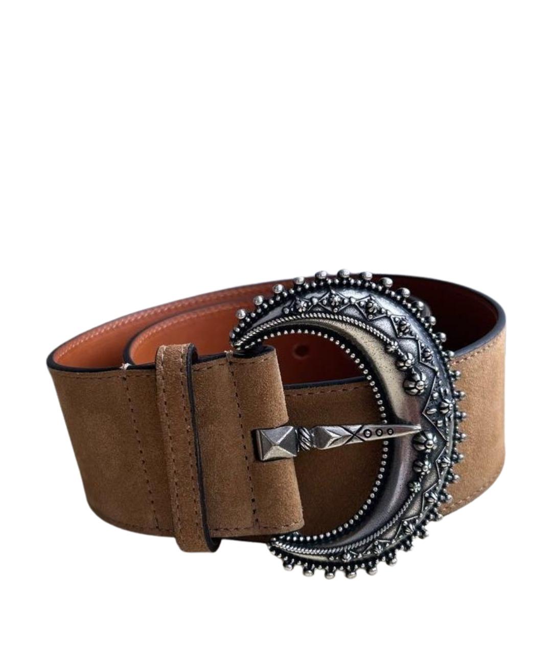 ETRO Коричневый кожаный ремень, фото 1