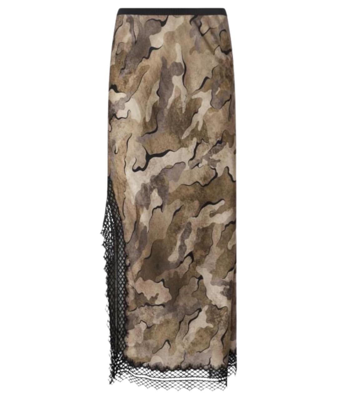 PINKO Мульти вискозная юбка миди, фото 1