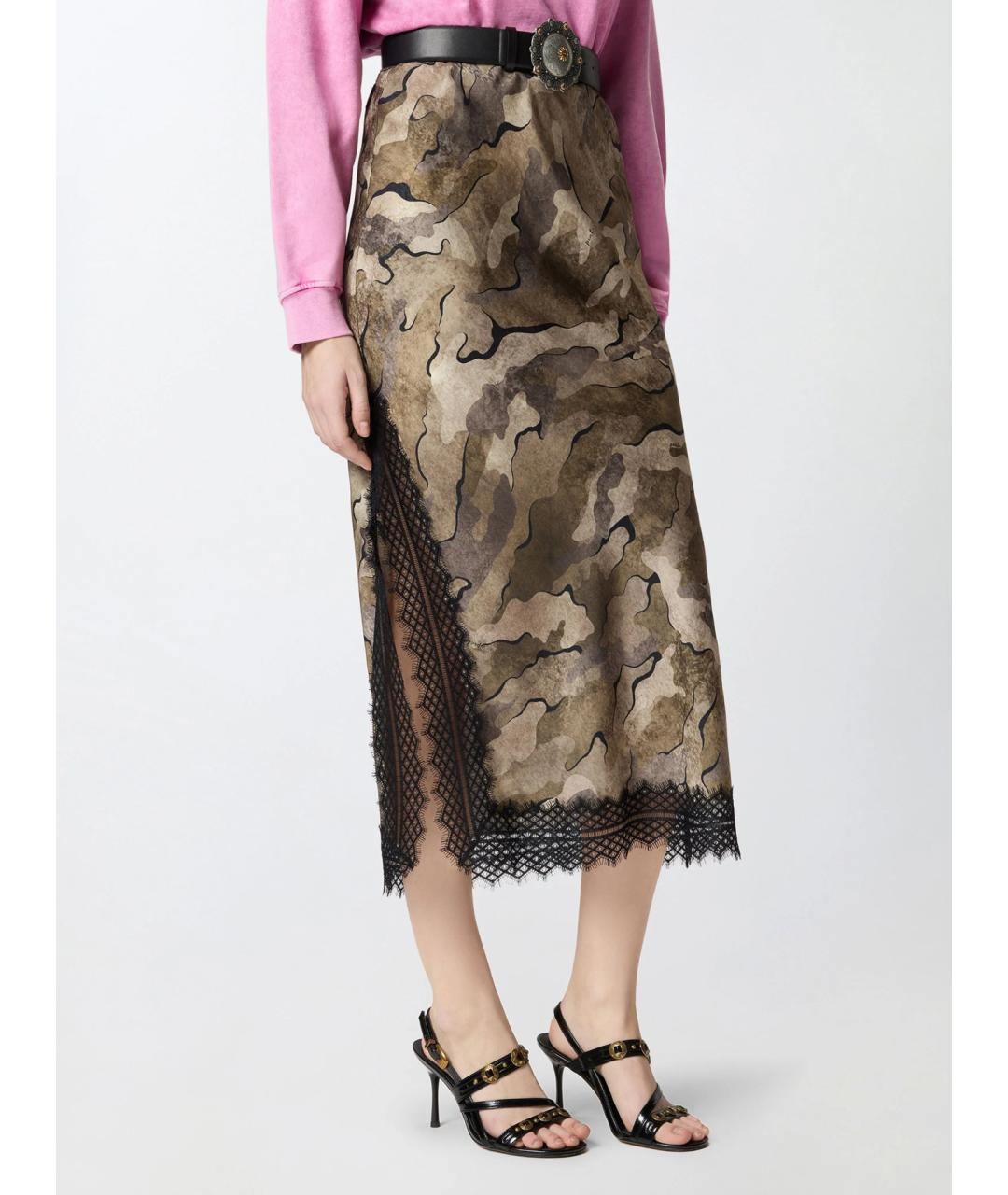 PINKO Мульти вискозная юбка миди, фото 2
