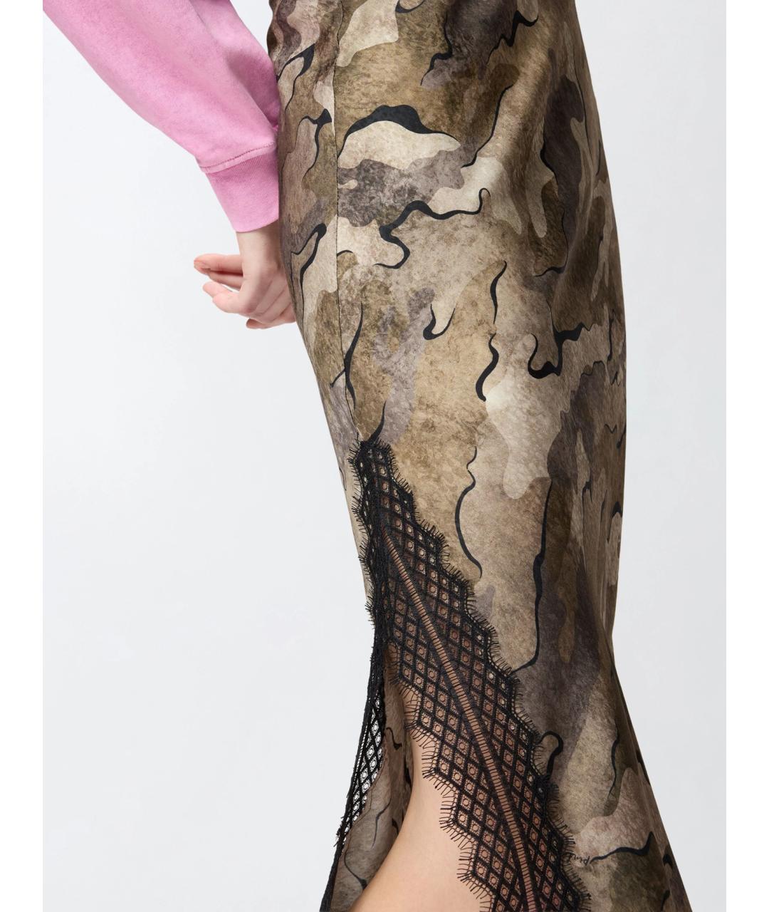 PINKO Мульти вискозная юбка миди, фото 4