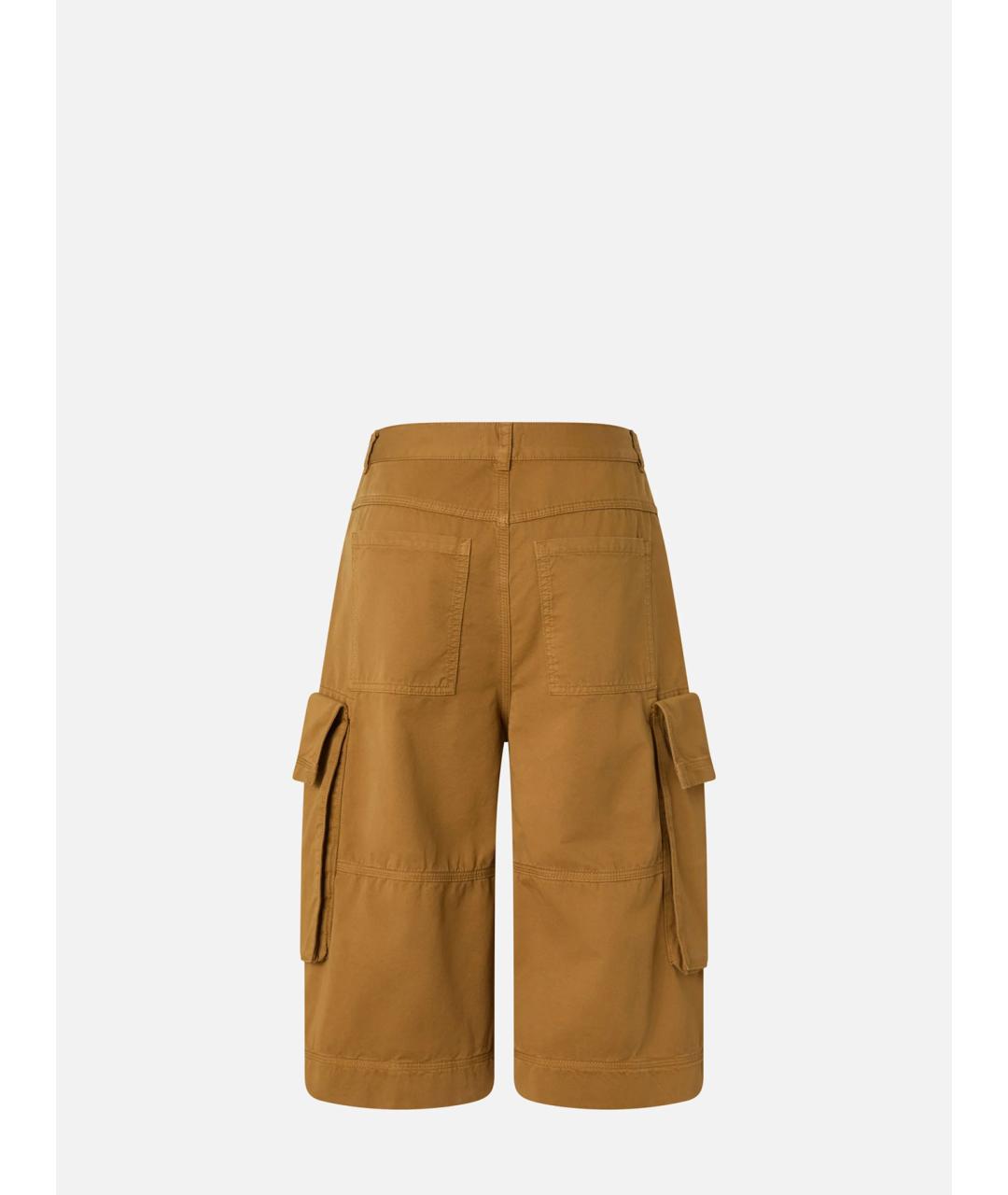 PINKO Коричневые хлопковые шорты, фото 6