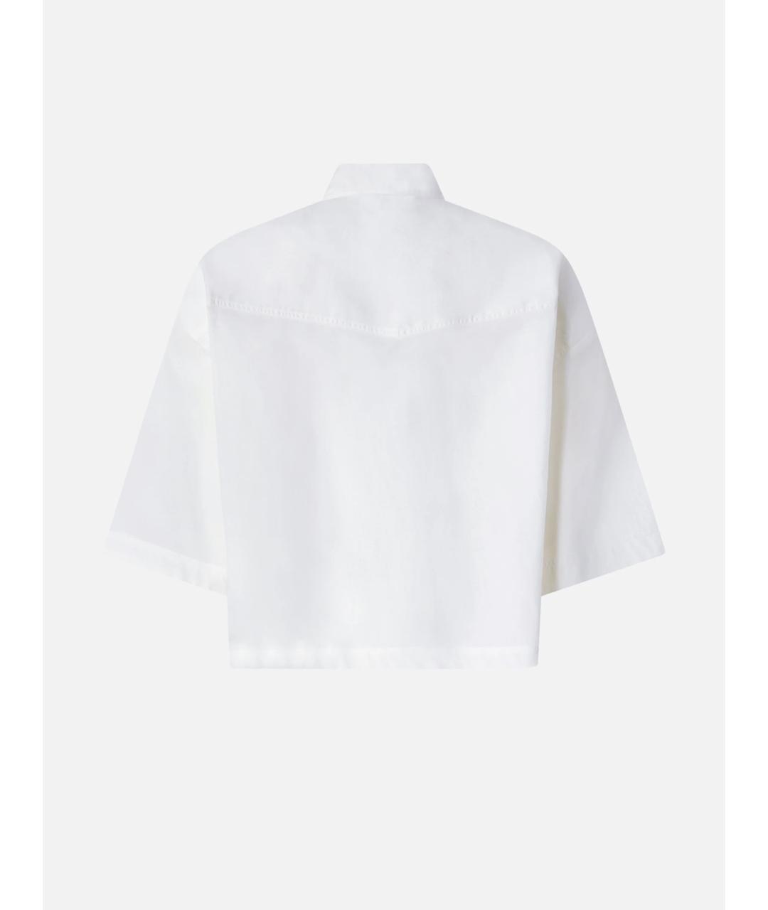 PINKO Белая хлопковая рубашка, фото 6