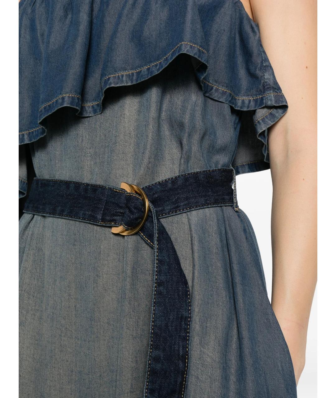 PINKO Синее повседневное платье, фото 6