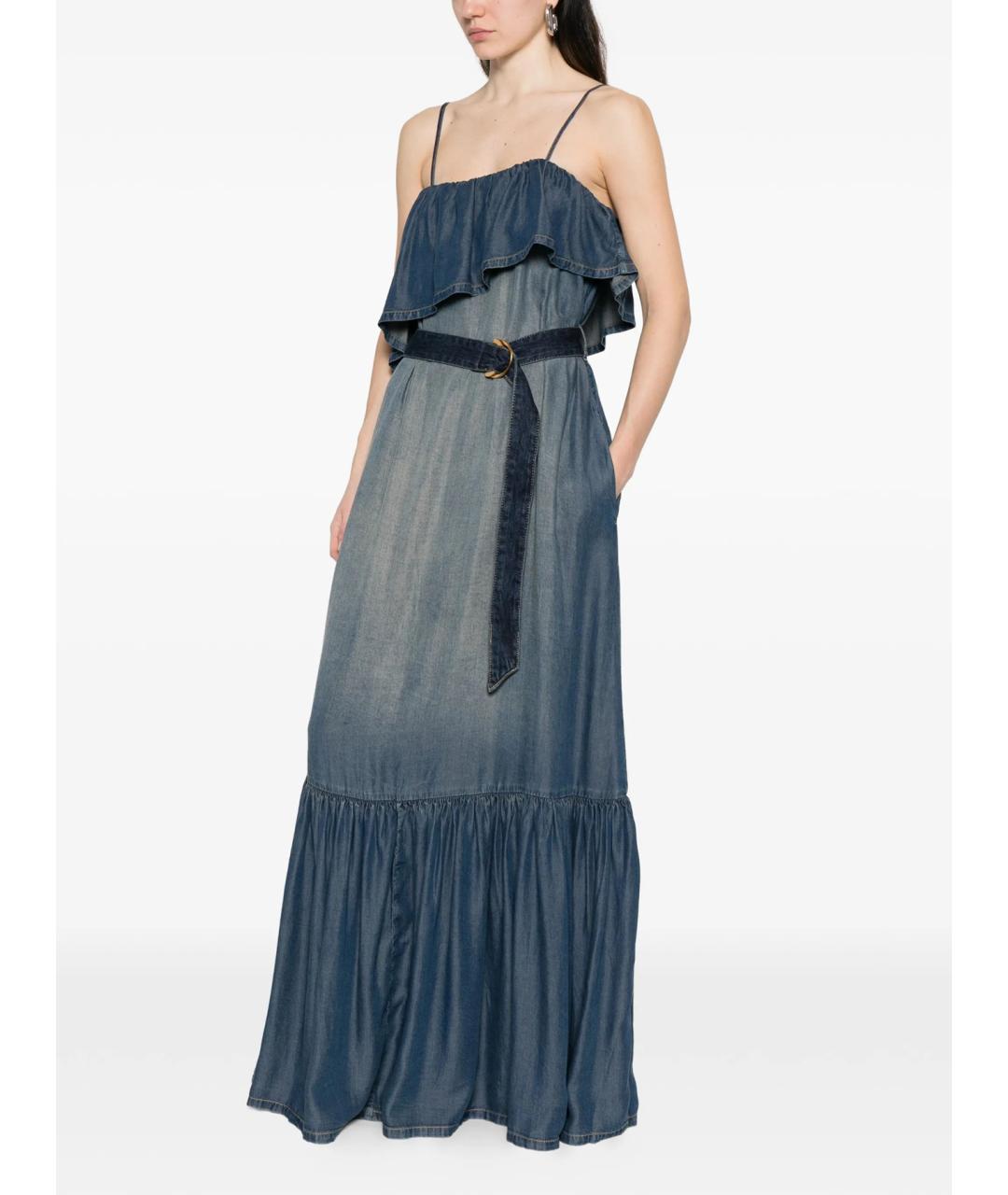 PINKO Синее повседневное платье, фото 3