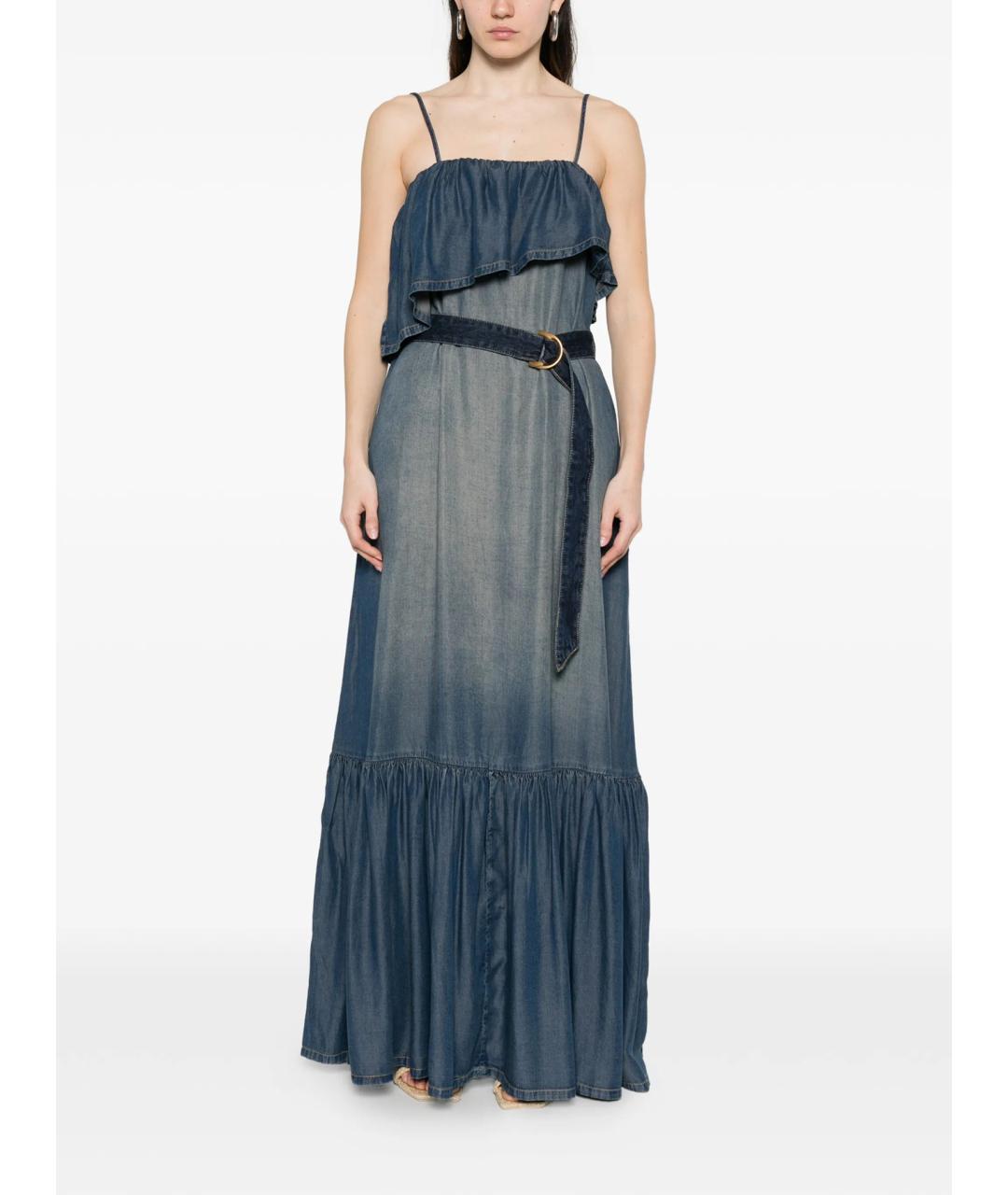 PINKO Синее повседневное платье, фото 4