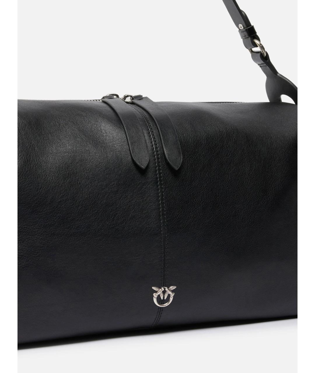 PINKO Черная кожаная сумка через плечо, фото 2