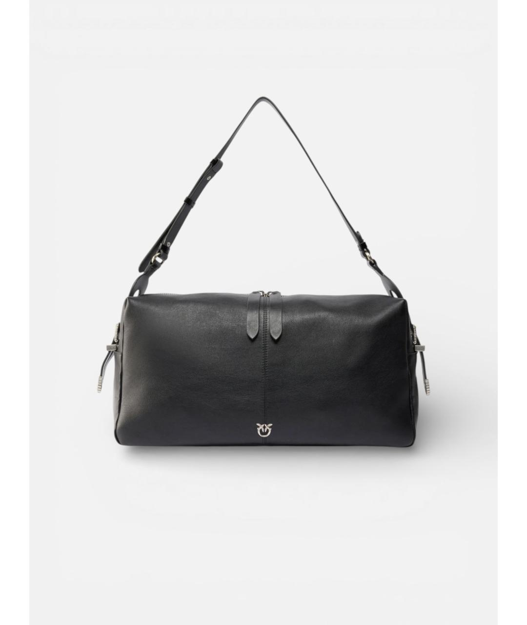 PINKO Черная кожаная сумка через плечо, фото 5