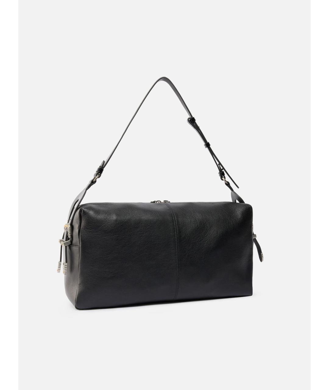 PINKO Черная кожаная сумка через плечо, фото 3